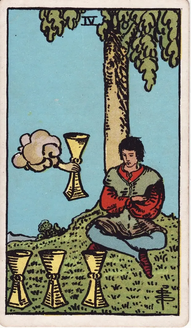Four of Cups / Bốn Cốc