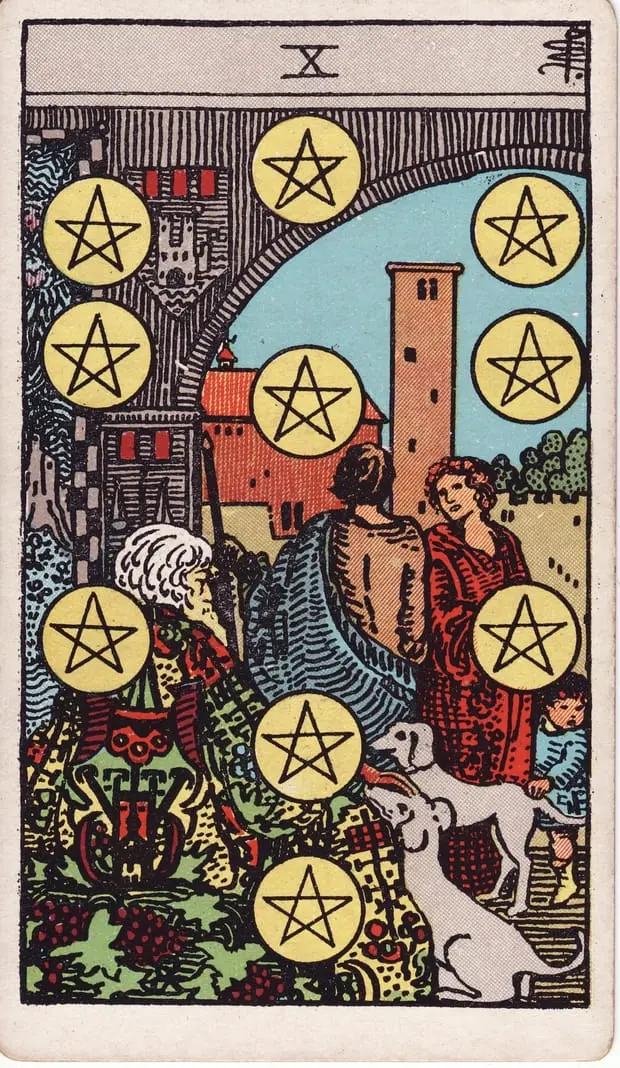 Ten of Pentacles / Mười Tiền