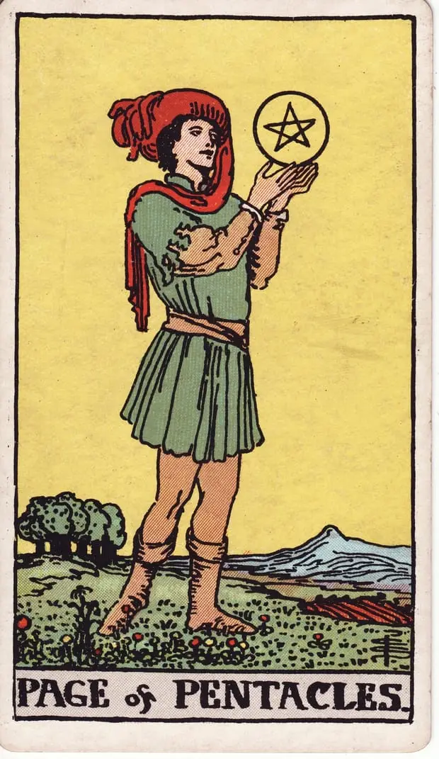 Page of Pentacles / Tiểu Đồng Tiền